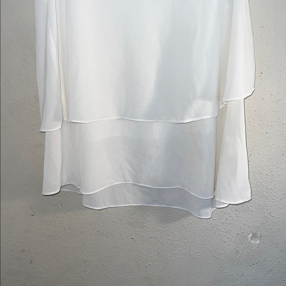 My Michelle Ivory Layered Blouse with Dark Embellishments - Picture 3 of 7